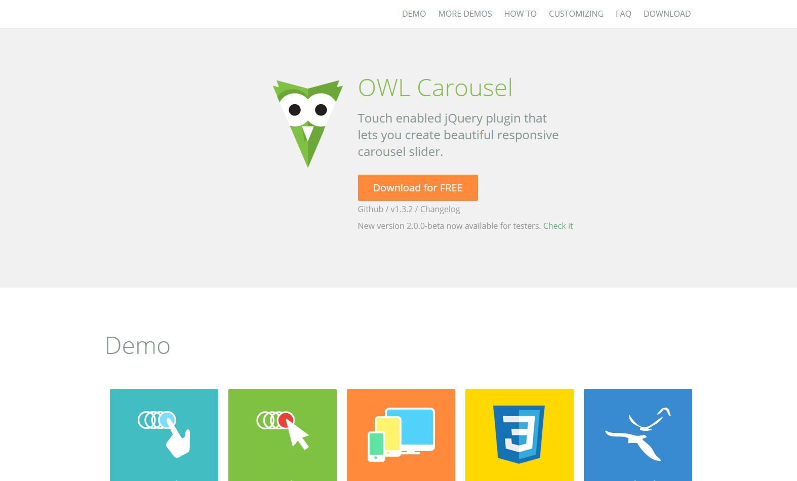 owl slider screenshot